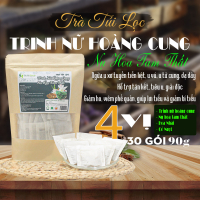 Trà Túi Lọc Trinh Nữ Hoàng Cung & Nụ Tam Thất gói 90g [Hỗ trợ tán kết, tiêu u, giải độc, Ngừa u xơ tuyến tiền liệt, u vú, u tử cung, dạ dày, Giảm ho, viêm phế quản, giúp lợi tiểu và giảm bí tiểu] 3