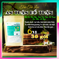 Trà Rễ Tranh mix 6 vị giúp {Bổ Thận - Lọc Thận - Tốt cho Thận} túi zip 90g (30 túi lọc x 3g) - Dược Liệu Hồng Lan 1