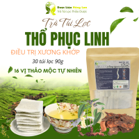 Trà Thổ Phục Linh mix 16 vị hỗ trợ điều trị Xương Khớp 90g (30 túi lọc x 3g) - Trà Túi Lọc Hồng Lan 0