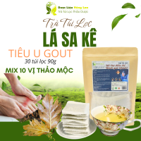 Trà Lá Sake tiêu U Gout (Gút) mix 10 vị 90g (30 túi lọc x 3g) - Dược Liệu Hồng Lan 0