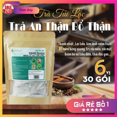 Trà Túi Lọc An Thận - Bổ Thận 90g (30 gói x 3g) | Dược Liệu Hồng Lan