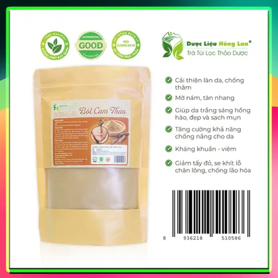Bột Thảo Dược Cam Thảo Bắc nguyên chất gói 100g - Dược Liệu Hồng Lan