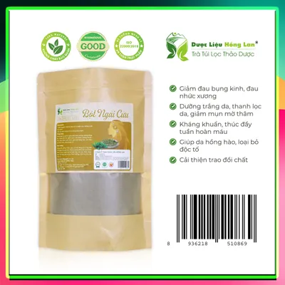Bột Thảo Dược Cây Ngải Cứu Nguyên Chất Gói 100g - Dược Liệu Hồng Lan