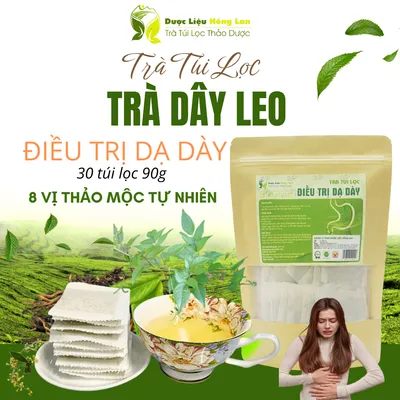 Trà Dây mix 8 vị 90g Giảm Trào Ngược, Đau Dạ Dày,Tức Thượng vị, Đầy Bụng, Đầy hơi, Ợ Hơi - Dược Liệu Hồng Lan