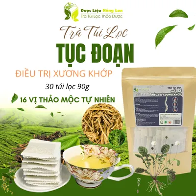 Trà Tục Đoạn mix 16 vị hỗ trợ điều trị Xương Khớp 90g (30 túi lọc x 3g) - Trà Túi Lọc Hồng Lan 