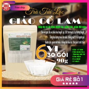Trà Túi Lọc Giảo Cổ Lam 90g (30 gói x 3g) | Dược Liệu Hồng Lan Giúp Hạ và điều hòa huyết áp