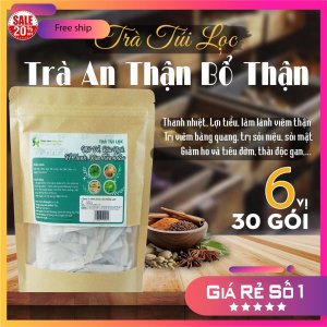 Trà Túi Lọc An Thận - Bổ Thận 90g (30 gói x 3g) | Dược Liệu Hồng Lan
