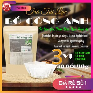 Trà Túi Lọc Cây Bồ Công Anh 90g (30 gói x 3g) Dược Liệu Hồng Lan