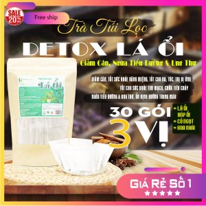 Trà Túi Lọc detox giảm cân Lá Ổi 90g (30 gói x 3g) Dược Liệu Hồng Lan