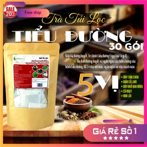 Trà Túi Lọc Hỗ Trợ Điều Trị Bệnh Tiểu Đường 90g (30 gói x 3g) | Dược Liệu Hồng Lan