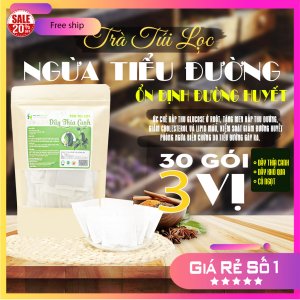Trà Túi Lọc Cây Dây Thìa Canh gói 90g [giúp ổn định đường huyết,trà giúp Ngăn Ngừa Biến Chứng Tiểu Đường,trà giúp hạ đường huyết]