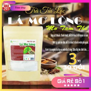 Trà Túi Lọc Lá Mơ Lông (Lá Mơ Tam Thể) 90g (30 gói x 3g) Hồng Lan