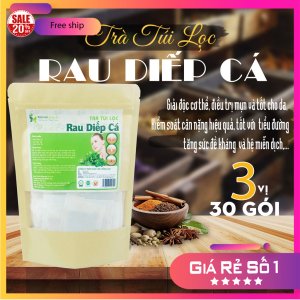 Trà Túi Lọc Cây Rau Diếp Cá 90g (30 gói x 3g) Dược Liệu Hồng Lan