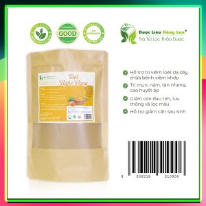 Bột Thảo Dược Củ Nghệ Vàng Nguyên Chất Gói 100g - Dược Liệu Hồng Lan