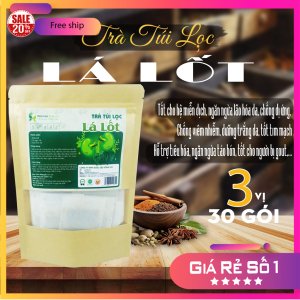 Trà Túi Lọc Lá Lốt bịch 90g (30 túi lọc x 3g) - Dược Liệu Hông Lan