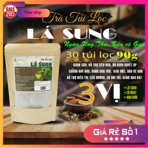 Trà Túi Lọc Lá Sung 90g (30 túi lọc x 3g) | Dược Liệu Hồng Lan