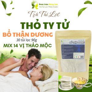 Trà Thỏ Ty Tử mix 14 vị giúp bổ thận tráng dương 90g (30 túi lọc x 3g) - Dược Liệu Hồng Lan