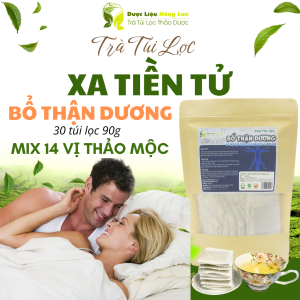 Trà Xa Tiền Tử mix 14 vị giúp bổ thận tráng dương 90g (30 túi lọc x 3g) - Dược Liệu Hồng Lan