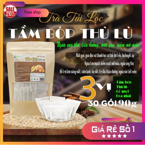Trà Túi Lọc Cây Tầm Bóp - Thù Lù 90g (30 gói x 3g) Trà Hồng Lan