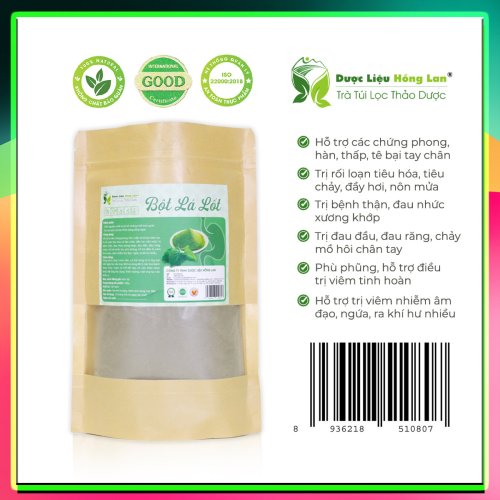 Bột Thảo Dược Lá Lốt Nguyên Chất Gói 100g - Dược Liệu Hồng Lan