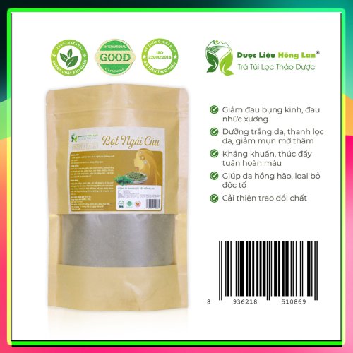 Bột Thảo Dược Cây Ngải Cứu Nguyên Chất Gói 100g - Dược Liệu Hồng Lan