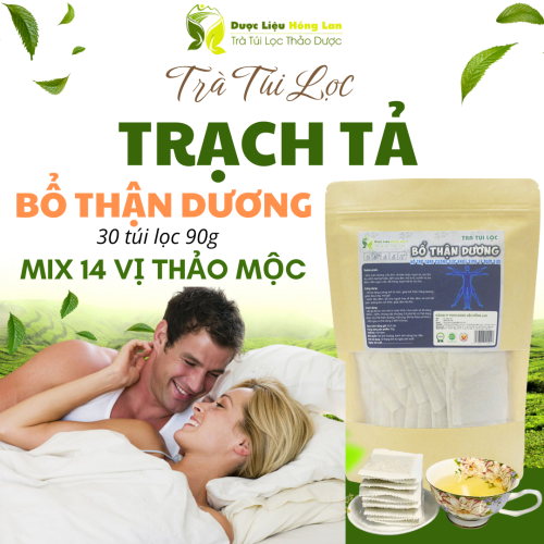 Trà Trạch Tả mix 14 vị giúp bổ thận tráng dương 90g (30 túi lọc x 3g) - Dược Liệu Hồng Lan