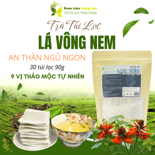Trà Lá Vông Nem mix 9 vị Chữa Mất Ngủ Giúp An Thần Ngủ Ngon, Ăn Ngon, Đẹp Da, - Dược Liệu Hồng Lan
