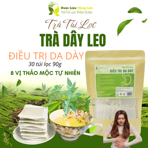 Trà Dây mix 8 vị 90g Giảm Trào Ngược, Đau Dạ Dày,Tức Thượng vị, Đầy Bụng, Đầy hơi, Ợ Hơi - Dược Liệu Hồng Lan