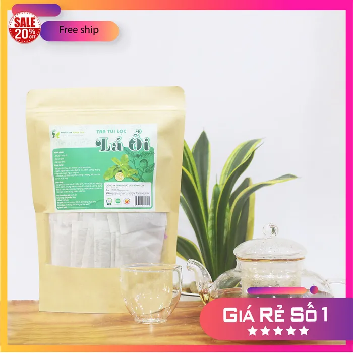 Trà Túi Lọc detox giảm cân Lá Ổi 90g (30 gói x 3g) Dược Liệu Hồng Lan 2