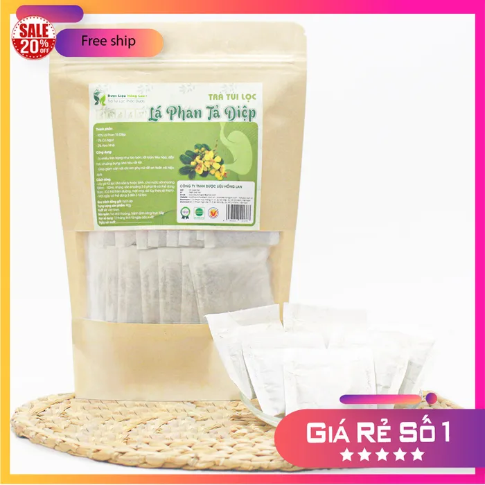 Trà Túi Lọc Cây Phan Tả Diệp 90g (30 gói x 3g) Dược Liệu Hồng Lan 1