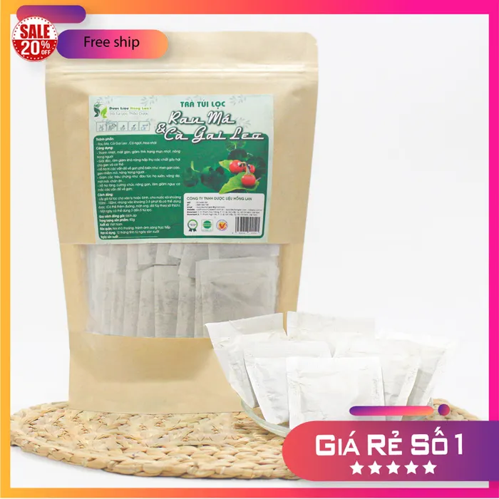 Trà Túi Lọc Cây Rau Má & Cà Gai Leo 90g (30 gói x 3g) Dược Liệu Hồng Lan 3