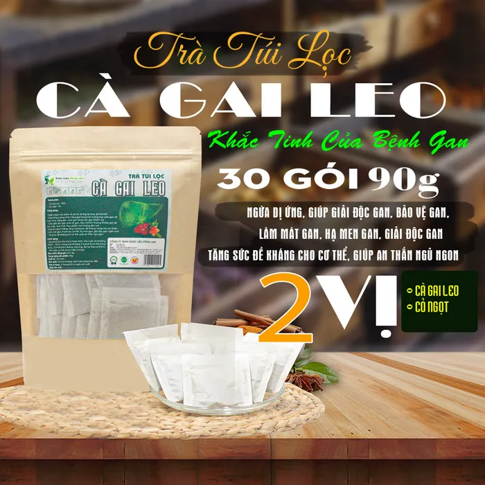 Trà Túi Lọc giải độc mát gan Cà Gai Leo 90g (30 gói x 3g) Dược Liệu Hồng Lan 3