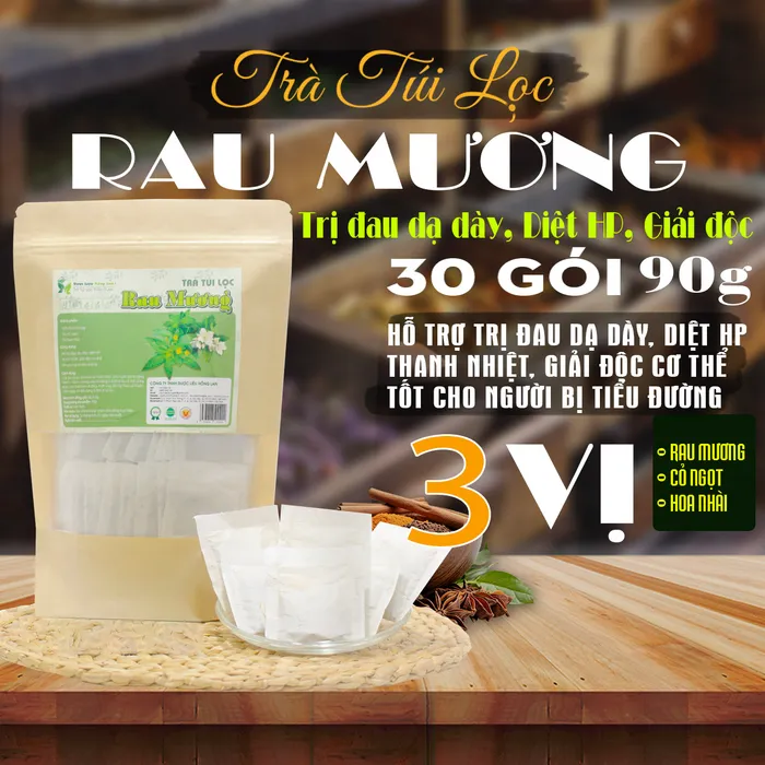Trà Túi Lọc Cây Rau Mương 90g (30 góix3g) Dược Liệu Hồng Lan 1