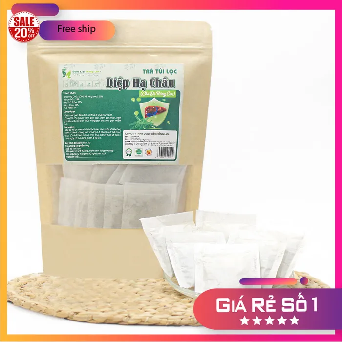 Trà Túi Lọc Diệp Hạ Châu ( Cây Chó Đẻ) 90g (30 gói x 3g) | Dược Liệu Hồng Lan 2