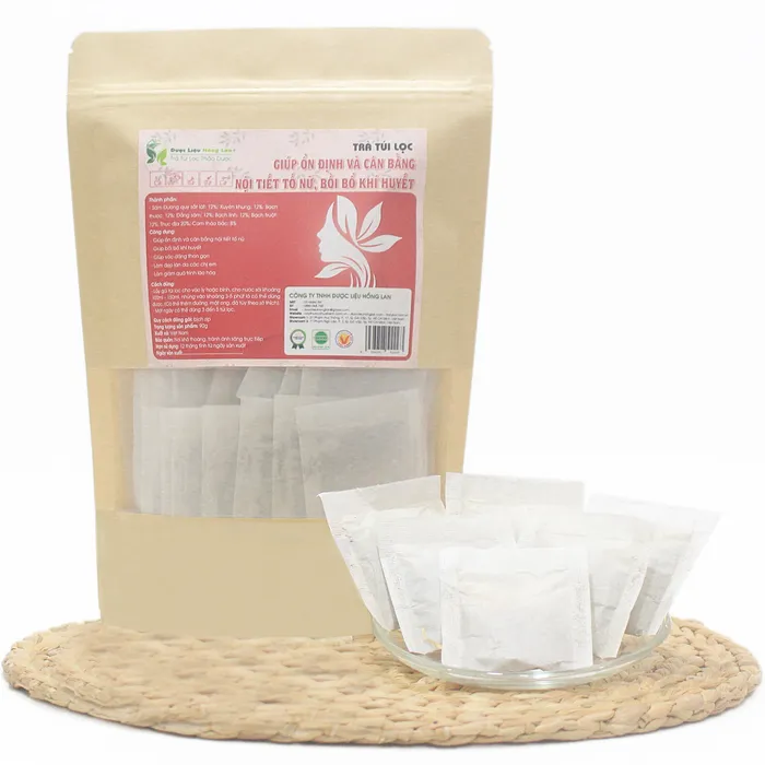 Trà Túi Lọc Hỗ Trợ Ổn Định Và Cân Bằng Nội Tiết Tố Nữ 90g (30 gói x 3g) | Dược Liệu Hồng Lan 1