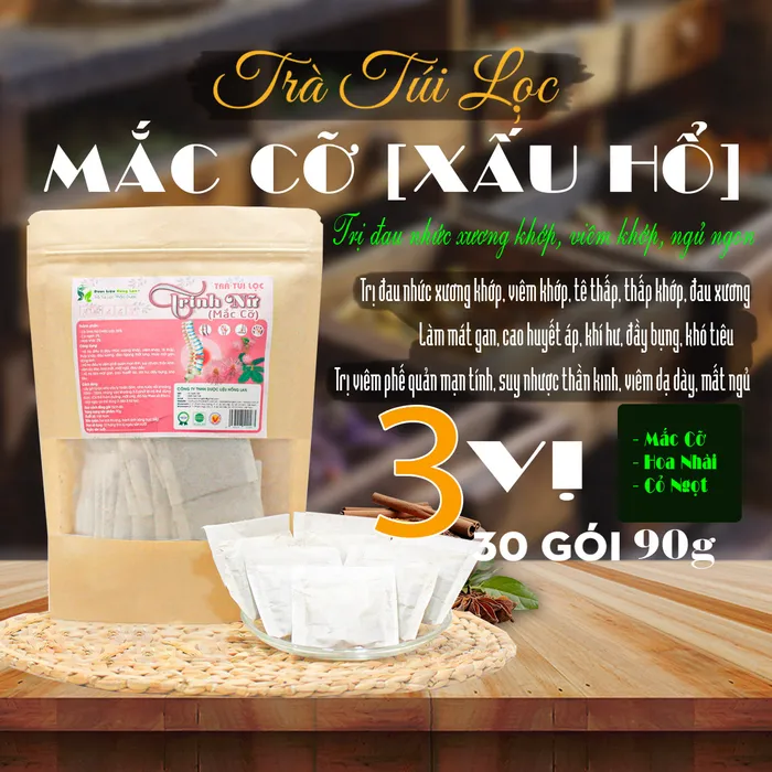 Trà Túi Lọc Cây Mắc Cỡ [Xấu Hổ, Trinh Nữ] 90g (30 gói x 3g) | Dược Liệu Hồng Lan  1