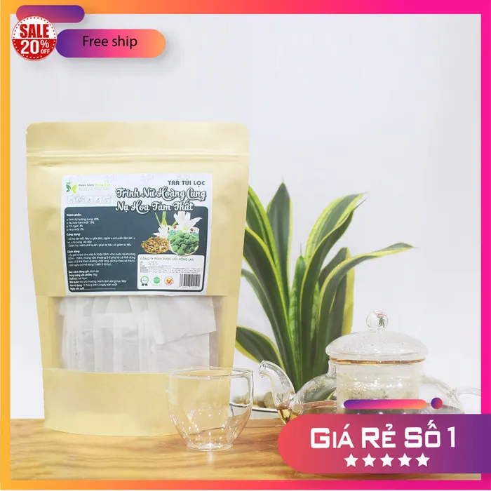 Trà Túi Lọc Trinh Nữ Hoàng Cung & Nụ Tam Thất 90g (30 gói x 3g) Hồng Lan 2
