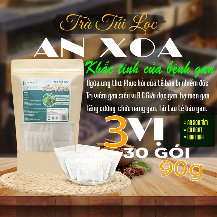 Trà Túi Lọc Cây An Xoa 90g (30 gói x 3g) Hồng Lan khắc tinh của bệnh gan 3