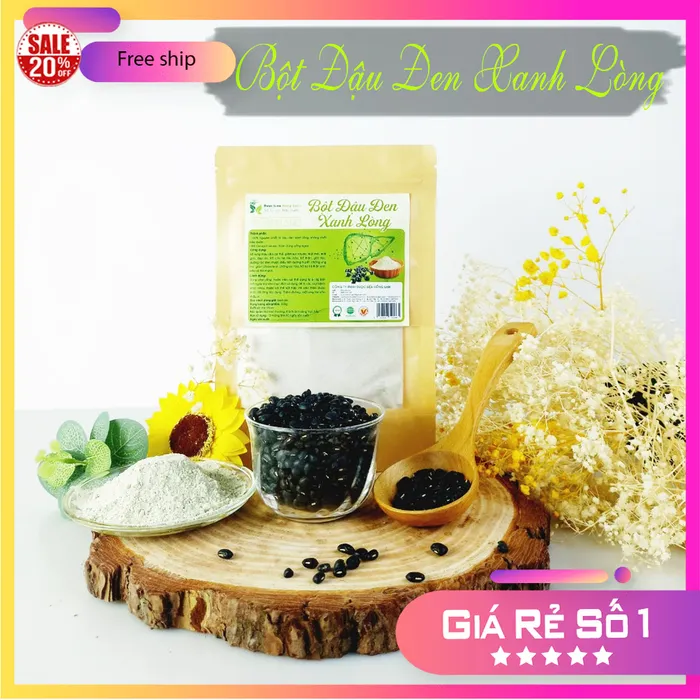 Bột  Đậu Đen Xanh Lòng nguyên chất gói 100g - Dược Liệu Hồng Lan 5