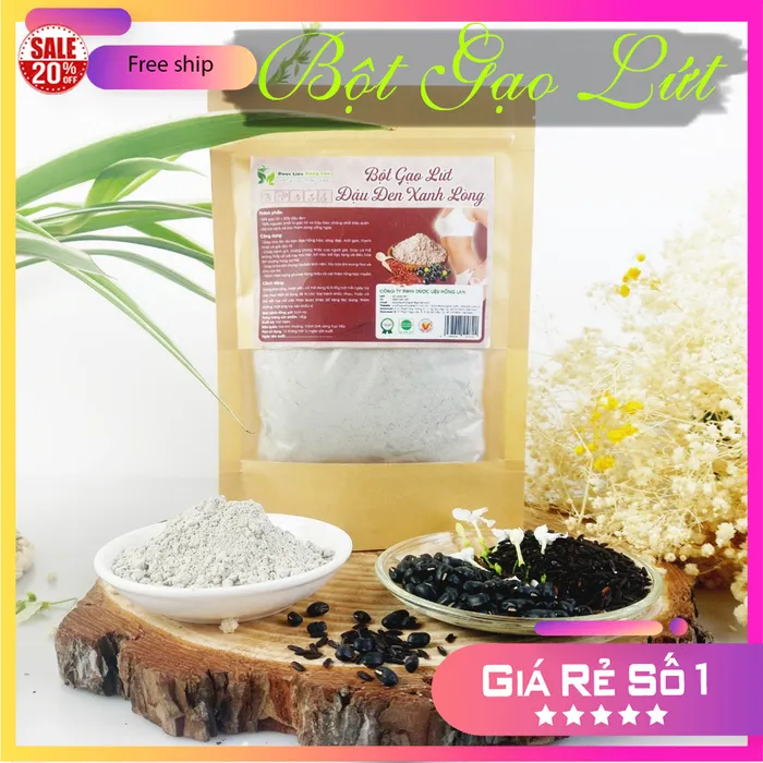 Bột Gạo Lứt & Đậu Đen Zanh Lòng Nguyên Chất Gói 100g - Dược Liệu Hông Lan 1