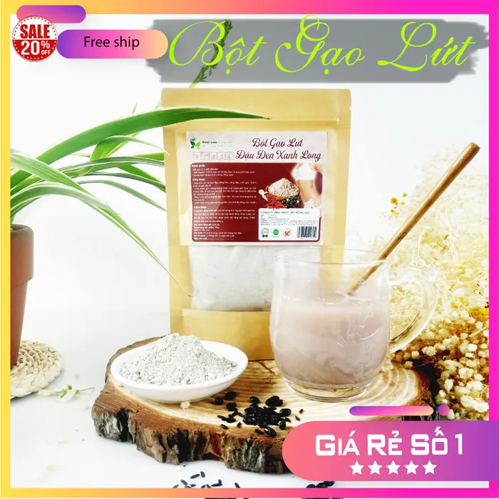 Bột Gạo Lứt & Đậu Đen Zanh Lòng Nguyên Chất Gói 100g - Dược Liệu Hông Lan 3