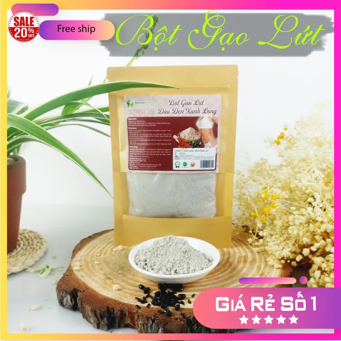 Bột Gạo Lứt & Đậu Đen Zanh Lòng Nguyên Chất Gói 100g - Dược Liệu Hông Lan 2