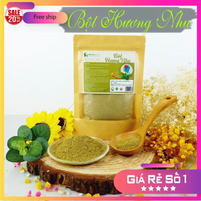 Bột Cây Hương Nhu Nguyên Chất Gói 100g - Dược Liệu Hồng Lan 5