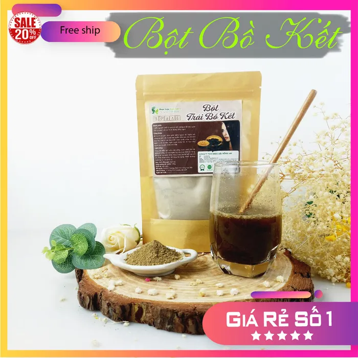 Bột Quả Bồ Kết Nguyên Chất Gói 100g - Dược Liệu Hồng Lan 6
