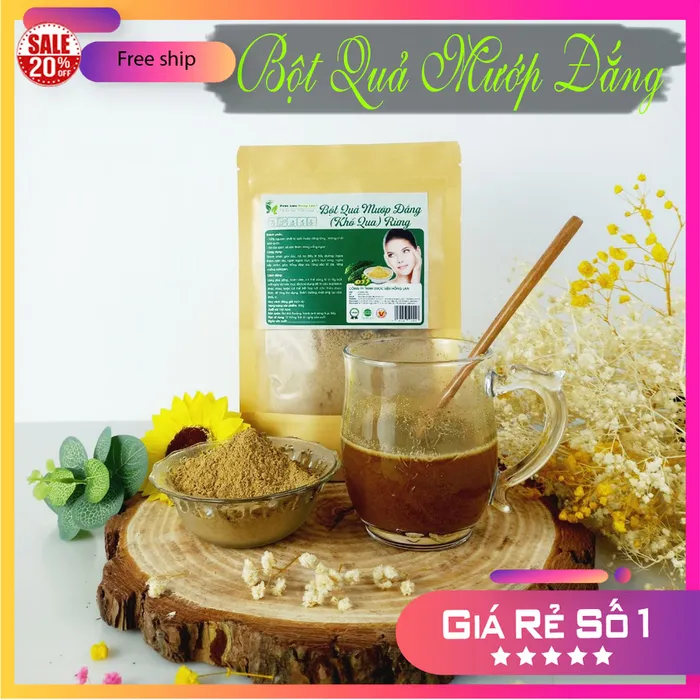 Bột Trái Ổ Khổ Qua (Mướp Đắng) Rừng Nguyên Chất gói 100g - Dược Liệu Hồng Lan 1