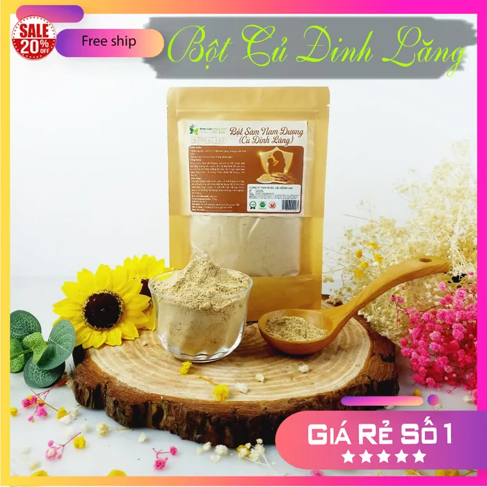 Bột Củ (Rễ) Đinh Lăng Nếp Nguyên Chất Gói 100g - Dược Liệu Hồng Lan 4