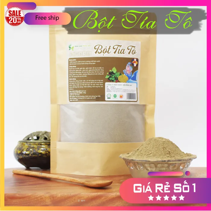 Bột Lá Tía Tô Nguyên Chất Gói 100g - Dược Liệu Hồng Lan 7