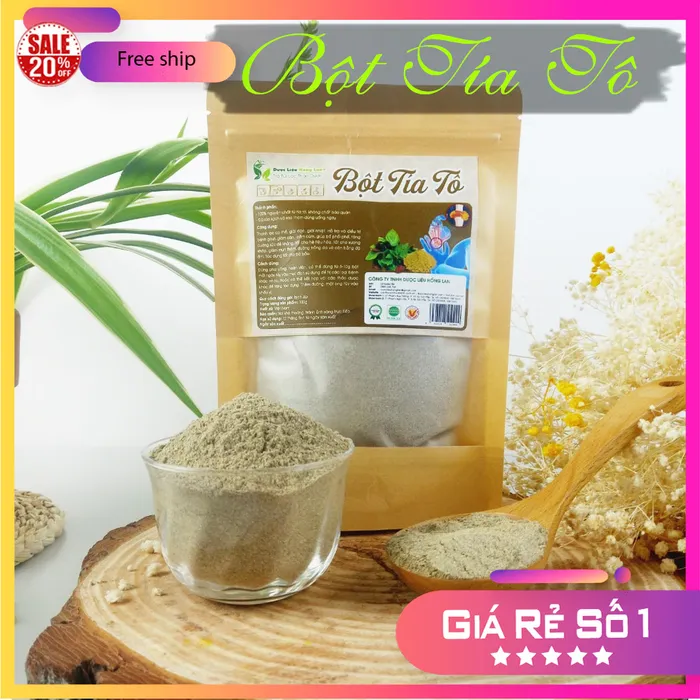 Bột Lá Tía Tô Nguyên Chất Gói 100g - Dược Liệu Hồng Lan 8