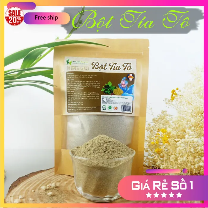 Bột Lá Tía Tô Nguyên Chất Gói 100g - Dược Liệu Hồng Lan 9
