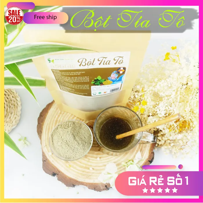 Bột Lá Tía Tô Nguyên Chất Gói 100g - Dược Liệu Hồng Lan 4